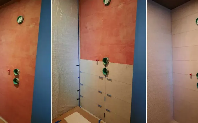 Badkamerrenovatie: van kale muur tot volledig betegelde douche